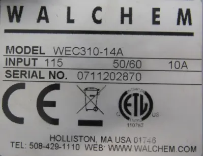 NEW WALCHEM WEC310-14A CONDUCTIVITY CONTROLLER 191145 WEC31014A