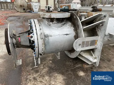 USED Buss ChemTech 150 Sq Ft Buss SMS Thin Film Evaporator, 316L S/S, 32/180#