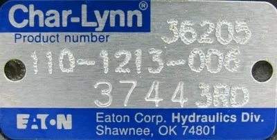 NEW EATON 110-1213-006 HYDRAULIC MOTOR 1101213006