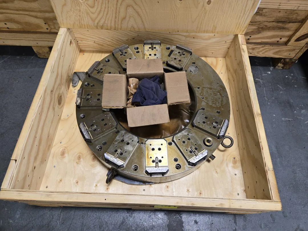 Scroll Chuck (In Crate) w/ (3) Boxes of Components