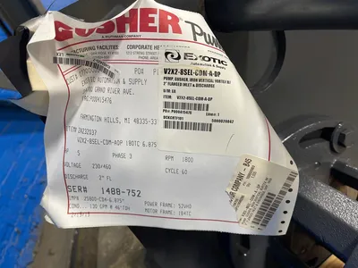 USED GUSHER PUMPS V2X28SELCDMADP
