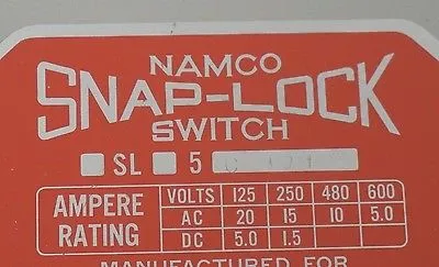 NEW NAMCO SL-5-C-101 SNAP-LOCK SWITCH SL5C101
