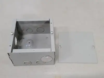 6"x6"x4" Screw Cover Junction Pull Box, 8 Knockouts