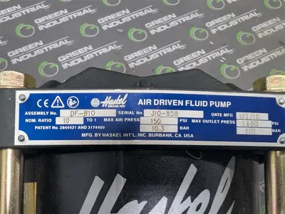 Haskel Milton Roy DF-B10 Air Driven Fluid Pump 1.5 HP 10 to 1 Ratio New NIB