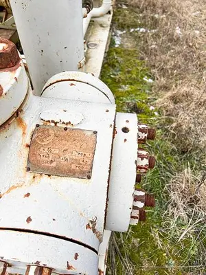 Used KNIGHT KOA-2 4-3/4" SINGLE STAGE HORIZONTAL AIR BOOSTER COMPRESSOR High Pressure Air Compressors Pennsylvania US | East West Machinery & Drilling #1417200