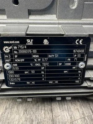 NORD DRIVESYSTEMS 02040AZB-71S/4 Motors | ESS Industrial Equipment Sales (10)