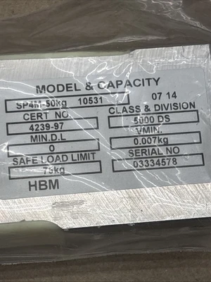 NEW HBM SP4M-50kg