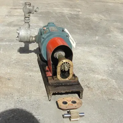 SPC6446  Pump 3/4" inlet Sherwood positive displacement pump .5 hp, Bronze