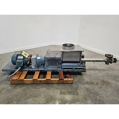 Used 2" Dia. Stainless Steel Vibra Screw Inc Volumetric Feeder