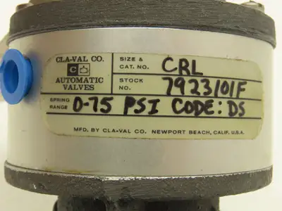 Cla-Val CRL 7923101F Pressure Relief Diaphragm Control Valve 0-75PSI 3/4"NPT