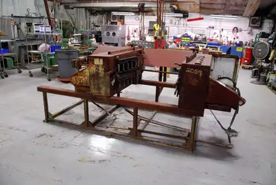 3″ OD x 120″ Max. OHIO CUSTOM MACHINERY Brush Deburring Machine