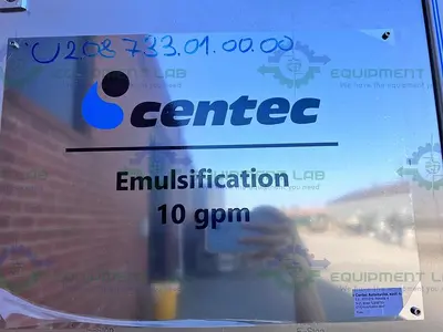 NEW CENTEC EMULSIFICATION SKID 10 GPM W/ 2 - 200L TANKS, FRISTAM FSP POWDER MIXER