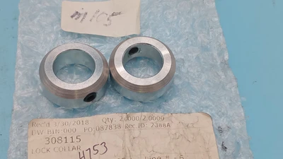 LOT OF 2 LOCK COLLARS