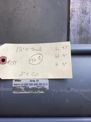 Miller Pneumatic Cylinder AV-61B2N 06.00-36.000-0200 Air-NOS