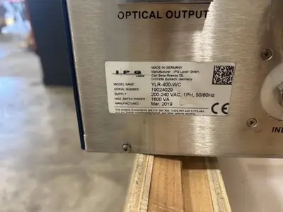 Used 2019 IPG PHOTONICS YLR-400-WC 400W Lasers / Laser Systems Tennessee US | MMC Contracting #1538133