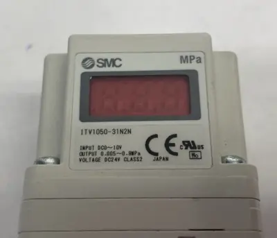 Used SMC Electro-Pneumatic Regulator, 1/4" NPT Ports Air Pressure Regulators Michigan US | Maverick Industrial Sales #1407073
