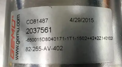 GEMU 650015D8040171-1T1–1502+4242Z1401020 Valve + 4242000Z070102014102030 6C