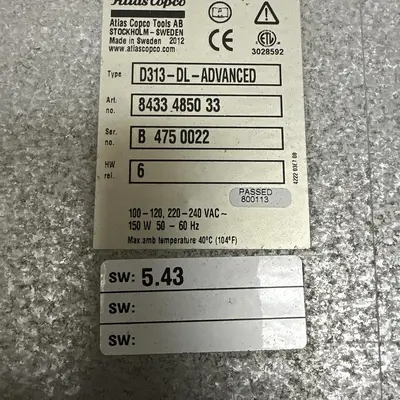 Used ATLAS COPCO D313-DL-ADVANCED Miscellaneous Equipment (Electrical & Power) | Surplus Asset Holdings #1198064