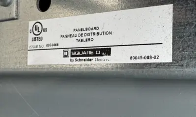 Square D Line Panelboard HC3273WP SCHNEIDER ELECTRIC 80045-098-02