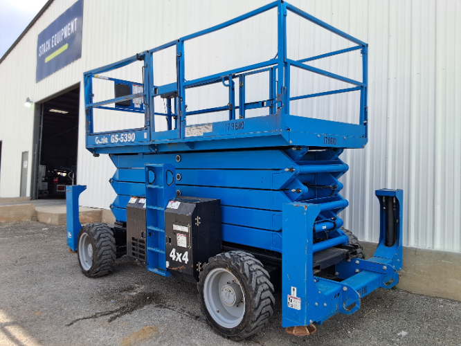 Used 2016 Genie GS-5390 RT Scissor Lifters Texas US | Stack Equipment #925030