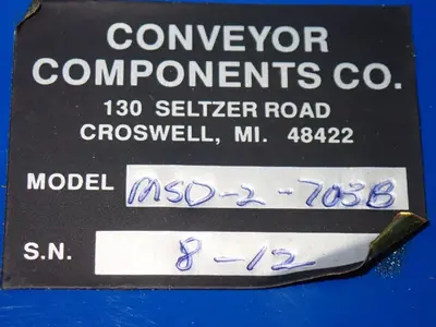 USED CONVEYOR COMPONENTS MSD2703B