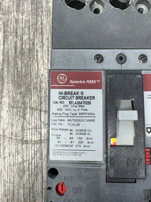 GE SFLA36AT0250 Circuit Breakers | ESS Industrial Equipment Sales (4)