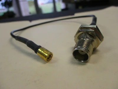 RF Coaxial Cable RG174 MIL-C  13" TNC(f) - QMA(f)