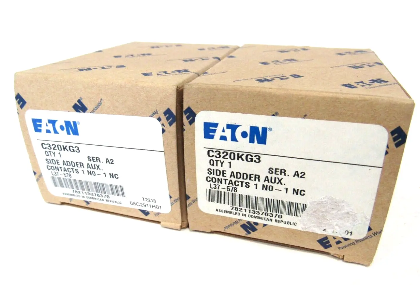 LOT OF 2 NEW EATON C320KG3 AUXILIARY CONTACTS SER.A2