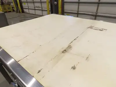 56"x 13' 4" Stainless Portable Slider Bed Conveyor 52"Wide Belt 480V 3PH 100FPM