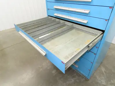 Nu-Era Modular Tool Storage Cabinet 10 Drawer 45x28x61" Stanley Vidmar Lista
