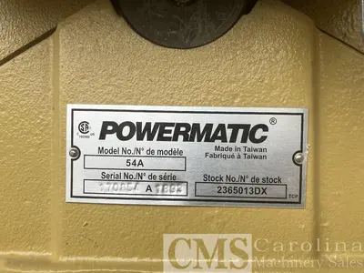 USED POWERMATIC 54A JOINTER