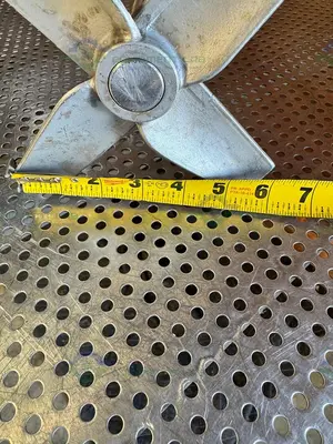 Used 40" STAINLESS STEEL MIXING SHAFT 1" DIAMETER W/ 6" IMPELLER Agitator Shaft California US | Equipment Lab #1415101