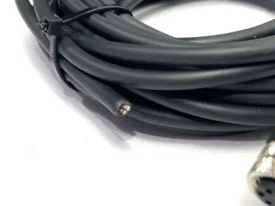 USED KEYENCE SINGLE ENDED FEMALE CORDSET M8 4-PIN CUT TO 4M