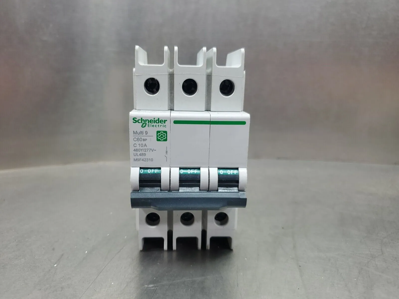 Schneider Electric Multi 9 C60BP 3-Pole 10A Circuit Breaker. 4E-6
