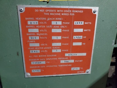 Davis Standard 1.25" Plastic Extruder Model DS-125