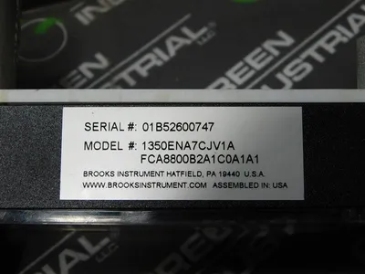 Brooks Instrument 1350ENA7CJV1A Sho-Rate Glass Tube Variable Area FlowMeter Used