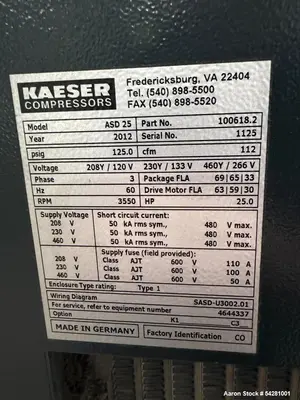 USED KAISER ASD 25