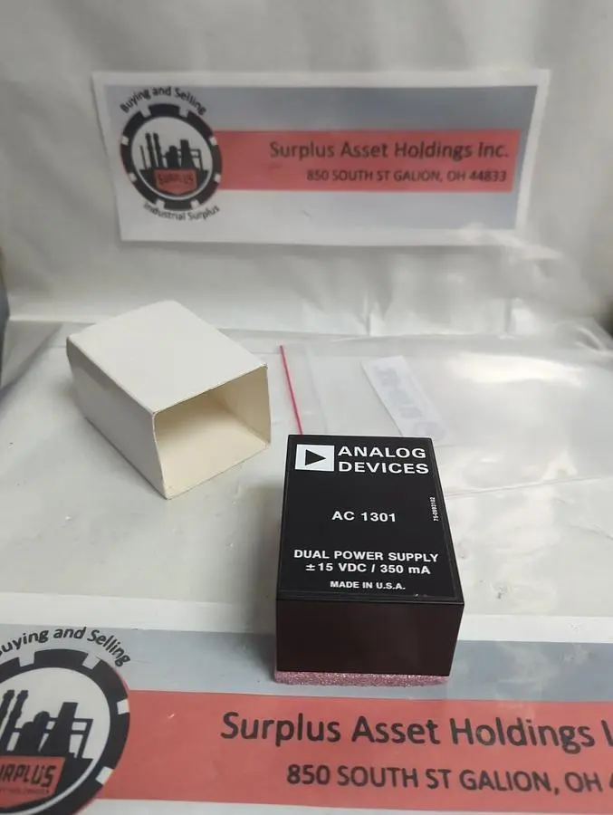 New | in-Stock ANALOG DEVICES AC 1301 1 Miscellaneous Equipment (Electrical & Power) | Surplus Asset Holdings #1192683