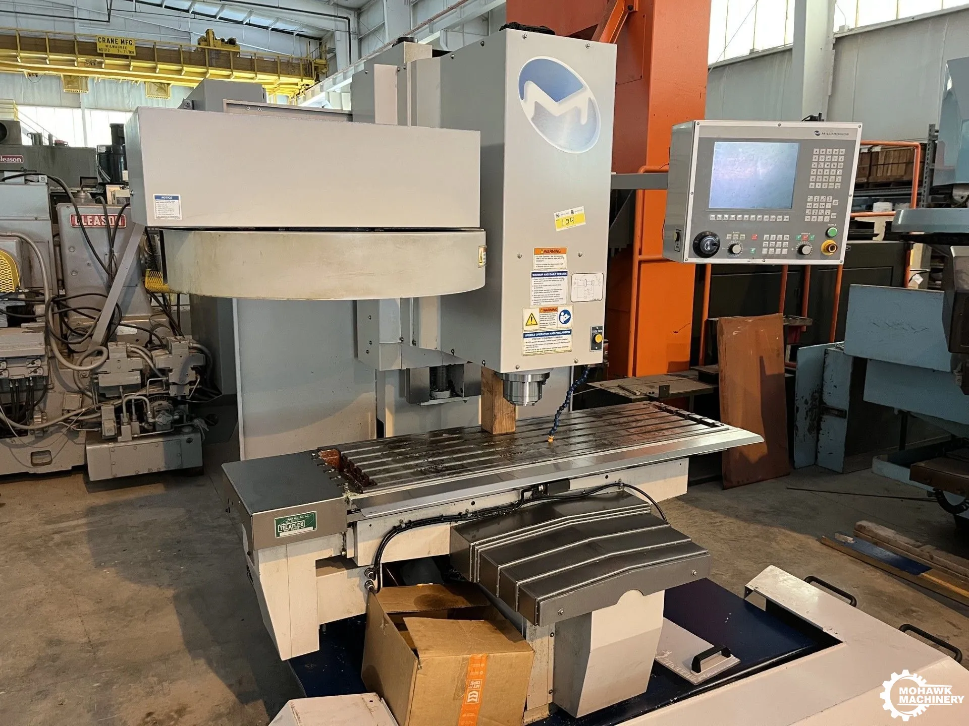 RH20 MILLTRONICS 3-AXIS CNC VERTICAL RIGID HEAD TOOLROOM BED-MILL MACHINING CENTER