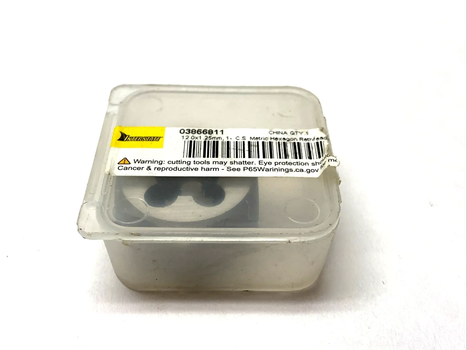 03866811 | Interstate  Metric Hexagon Rethreading Die Carbon Steel 12.0 x 1.25mm - New