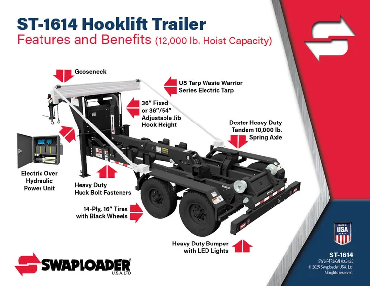 New | in-Stock 2027 SWAPLOADER HOOKLIFT TRAILER Hooklifts & Roll-Offs Minnesota US | Carco Truck & Equipment #1513919