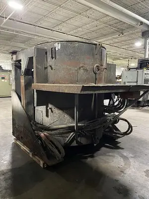 USED INDUCTOTHERM 3 TON STEEL SHEEL FURNACE