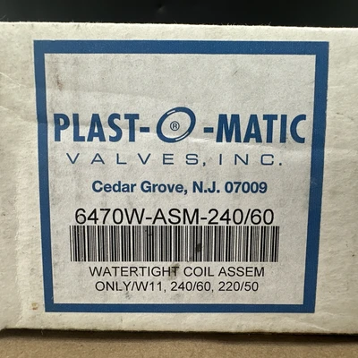 NEW Plast-O-Matic 6470W-ASM-240/60