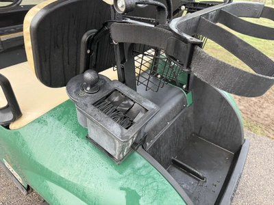 (1) 2015 E-Z-Go golf cart with a Kawasaki gas engine, includes canopy, ball cover, club cover, fold-...