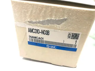 NEW SMC PNEUMATIC EXHAUST CLEANER 3/8" NPT W/ BRACKET