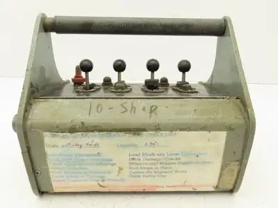 Telemotive RC-E3600 Vintage Crane Control Remote 4 Lever 2 Button 2 Switches
