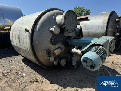 USED Alloy Fabricators 2,500 Gal Alloy Fab Reactor, 316L S/S, 85/150#