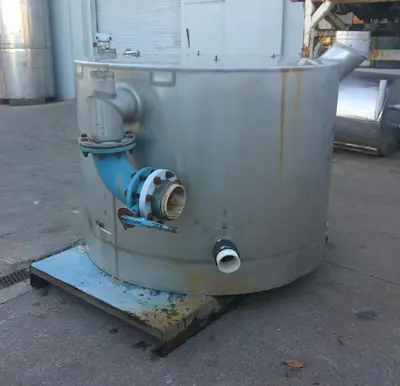 SPC9110  Tank 590 gallon vertical tank, Stainless Steel, flat