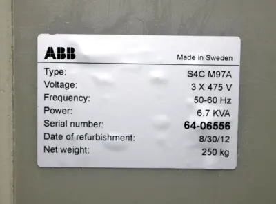 USED ABB IRB 6400