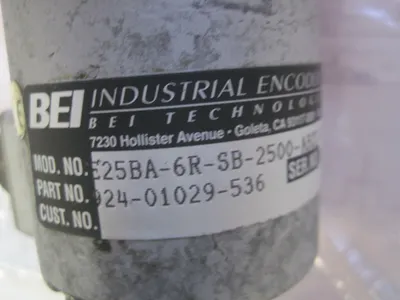REPAIRED BEI E25BA-6R-SB-2500-ABZC-7272-SM18-S ENCODER